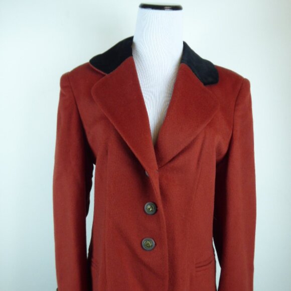 HENRY WHITE IRELAND classic cashmere Chesterfield Equestrian blazer 10 Vintage - Picture 2 of 9